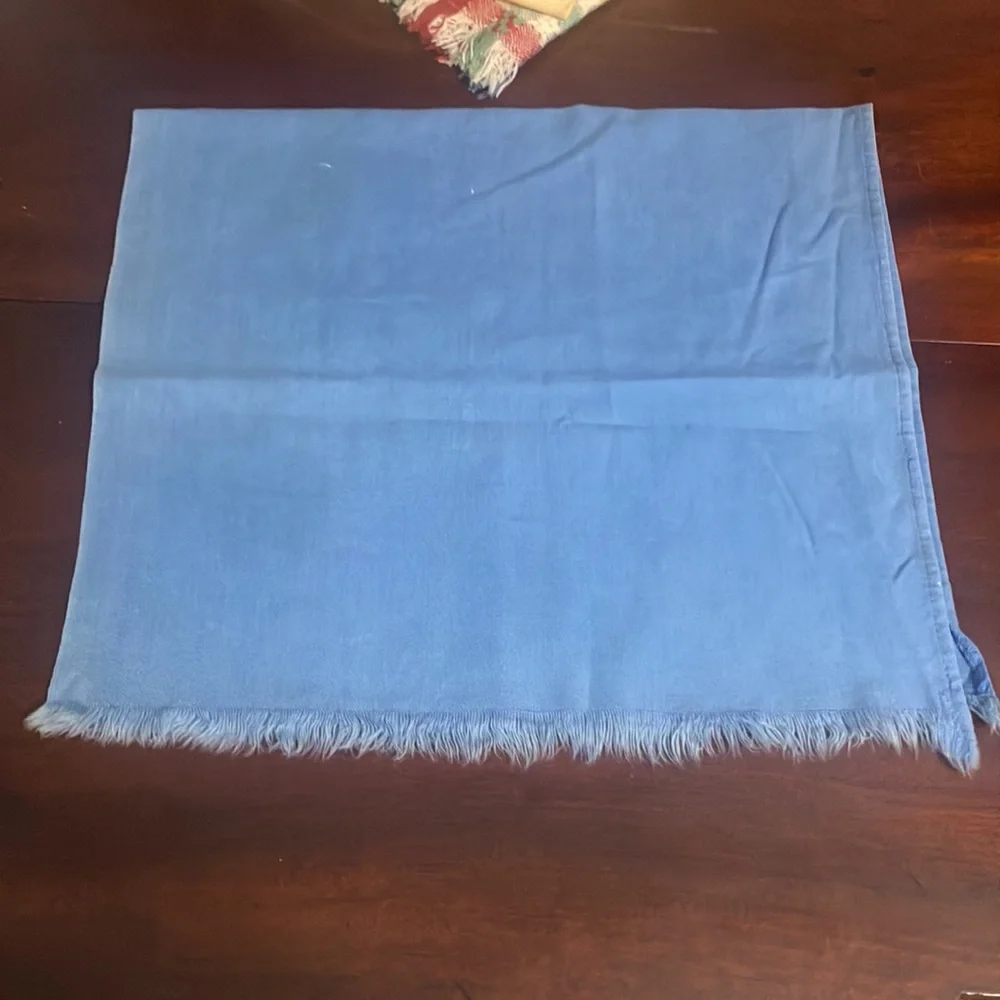 Set of 3 Vintage Cotton Tea Towels / Rags Blue Cannon, Yellow Pheasant with Lace